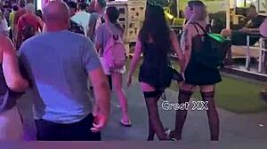 pattaya halloween street dances turn sexy with private thai gogo teases