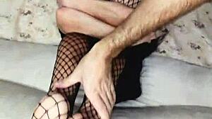 wanna see this skinny mature wife in stockings take amateur homemade anal assfucking and licking?