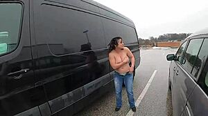 Amateur milf flashes huge ass publicly on beach skirts.