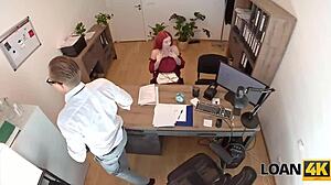 office redhead olivia jumps on cock after getting super horny at work