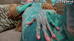 Dreadlocked goth in heels takes rough BWC anal gapes and facial 😈🍑💦