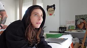 step-daddy punishes my tight asshole hard for masturbating in jeans pov