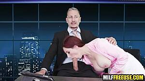 Hot Milfs Freeused Sucking Bent Over News Broadcast!