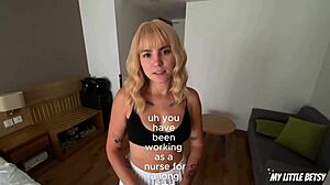 Hubby Fantasizes Fucks Nanny's Wet Pussy Huge Facial Cumshot