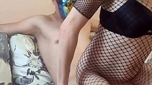 Filming My Fishnet Bodysuit Wife's Homemade Milf Porn
