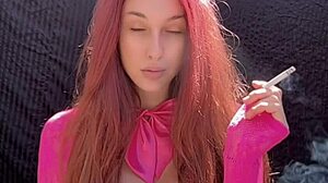 hey italian milf artemisia love wanna see her smoke in bikini?