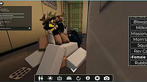 she begged me to fuck her in every roblox pose!