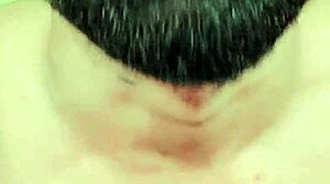 yo check this hairy femboy slurping his own piss off that tiny limp dick