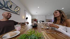 Kylie Le Beau skinny babe fucked doggy cowgirl on couch