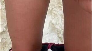 Pov hike trail blonde slut wet pussy public nature fuck