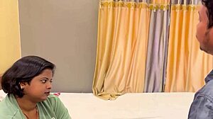 Horny Indian housewife big boobs roughly fucked doggystyle by devar in bedroom