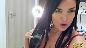 Anissa Kate and Kira Queen double suck monster bbc skinny style?