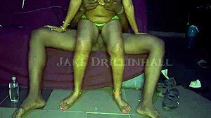 sexy ebony twerks dick till double cum explosion