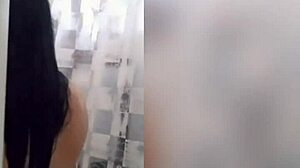 CUTE LATINA TEEN TITS BOUNCE IN STEAMY TATTOOED SHOWER SHOW!