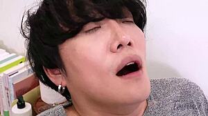 korean stepmom-in-law sneaks stepson-in-law's cock for bedroom doggystyle and cowgirl pussy pounding