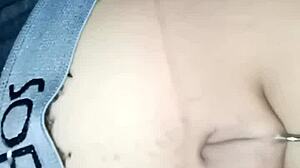 playing with friend's belly button ring feels so teasing fun