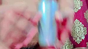 yo check this hairy femboy slurping his own piss off that tiny limp dick