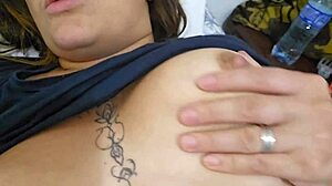 Neighbor's Hot Load Fills My Swollen Pussy After Secret Flashing Tease