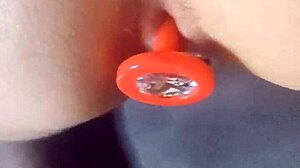 marco plugs my ass while dildo fills pussy, make me cum amore