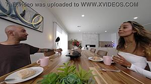 Kylie Le Beau skinny babe fucked doggy cowgirl on couch