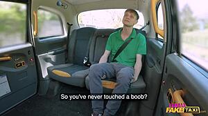 Redhead Fake Taxi Driver Teaches Virgin Cock Ride In Backseat