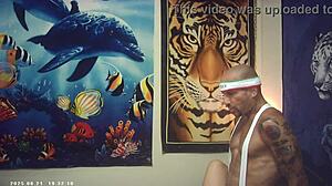 asian babe vs italian pound machine backstage nerd gloves action