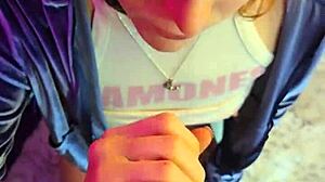 Chained Blonde Slut Kneels For Deepthroat Face Fuck And Cumshot