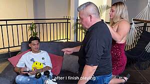 my busty colombian stepmom begs my big cock to breed her pregnant since dad can't