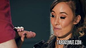 Asian teacher begs student impregnate her deep cowgirl