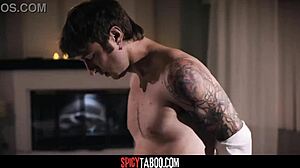 newlywed wife bends over for rough doggystyle on honeymoon bed