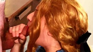 British Redhead Student Nurse Sucks Patient Cock In Stockings Then Facial Cumshot