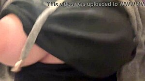 horny stepmom bounces big natural boobs solo session
