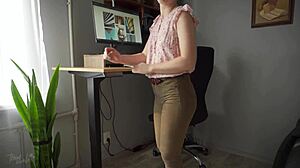 hey naughty secretary, that wedgie shows off your fat cameltoe pussy 😏👅