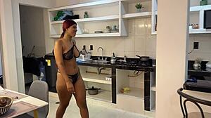 stepsister begs for hard pounding and creampie in tight pussy