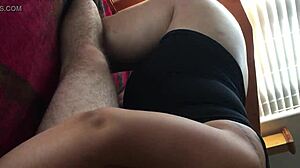Sexy Latina Deepthroats Big Cock for Facial