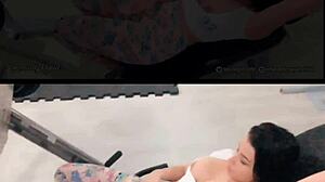 emanuelly raquel flashes big tits at gym 👀🍑💦