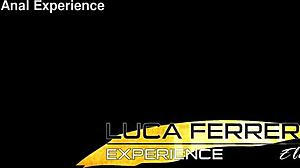 Viking Vara's first-time DP anal gape with husband in Ferrero studio. Swallow cum on open ass