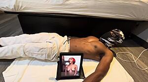 Skinny Muscular Black College Abs Workout Tease for Exotic Ladies