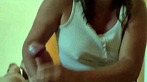 Wife's Hotel Handjob Tempts Colleague with Naughty Whispers