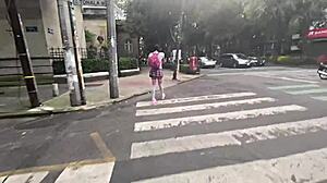 wanna see this miniskirted whore get her ass pounded hard by monster cock?