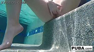 samantha rone's secret underwater pool pussy tease will hook you