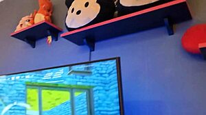 lol coach punishes losing e-girl by ramming her sheer red pussy