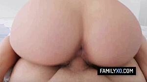 Stepdad's cum on Mia River's tits for growth?