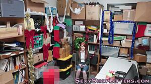 Bold 18+ Teen Thief Sucks Dick Hard