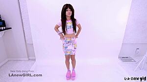 hey, tiny brunette, producer's seducing you at this audition