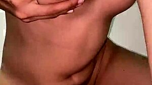 Sexy Indian teen fingers hairy pussy squirts close-up