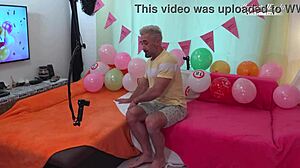 Behind The Scenes Birthday Surprise Tiffany Rousso Double Vaginal Action!