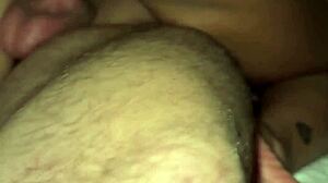 Wife's boyfriend joins us first date threesome bed romp
