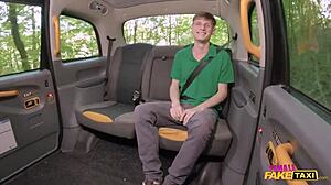 Redhead Fake Taxi Driver Teaches Virgin Cock Ride In Backseat