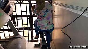 gym coach drills 45yo big ass client's horny pussy with bbc